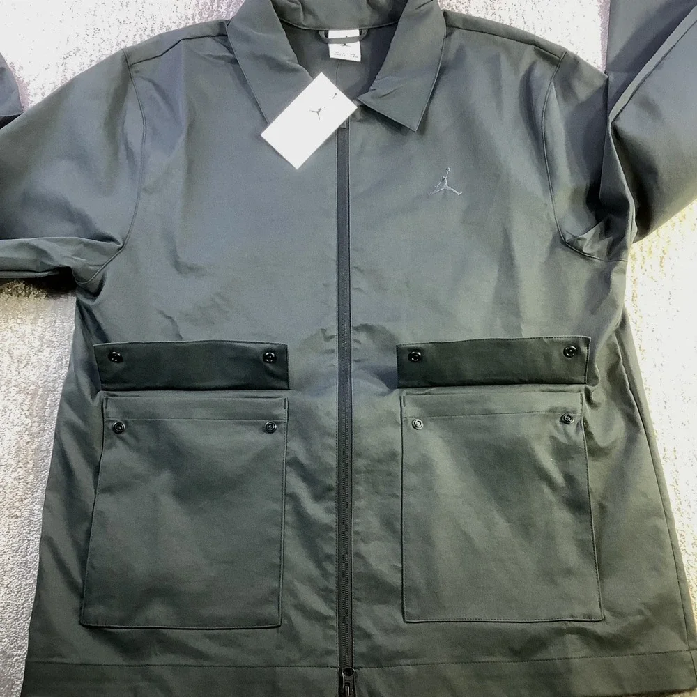 Jordan Golf Full Zip Lightweight Golf Jacket Grey Mens Size Large NWT